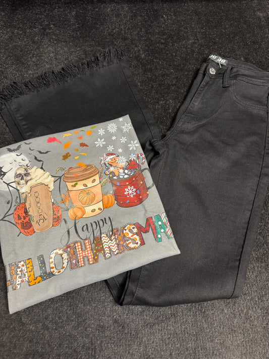 Buy our "Hallothanksmas Flare Bundle (1 Fiona Flare + 1 Hallothanksmas Shirt)" online – Willow Boutique Clothing. Shop stylish Hallothanksmas Flare Bundle (1 Fiona Flare + 1 Hallothanksmas Shirt) today.