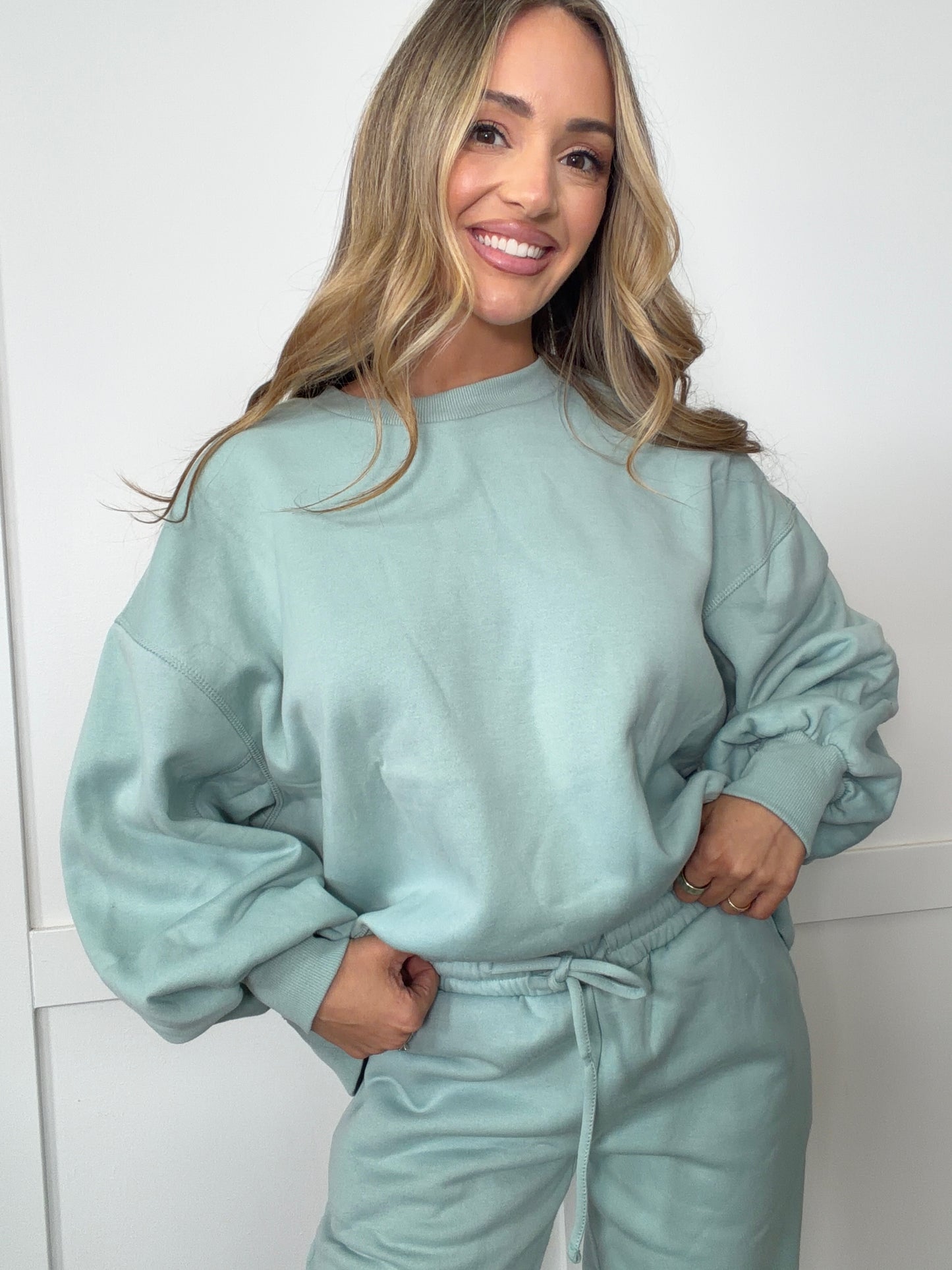Paisley Fleece Lined Matching Sweat Set