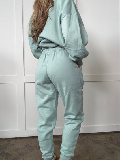 Paisley Fleece Lined Matching Sweat Set