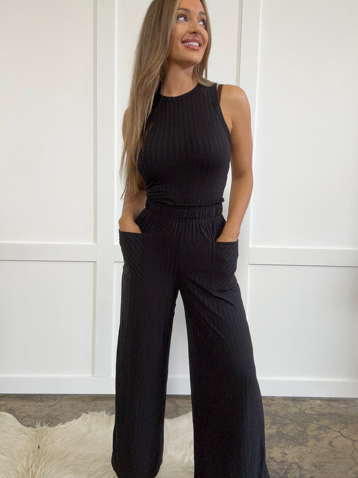 It Takes Two to Tango Tank and Wide Leg Pants Set