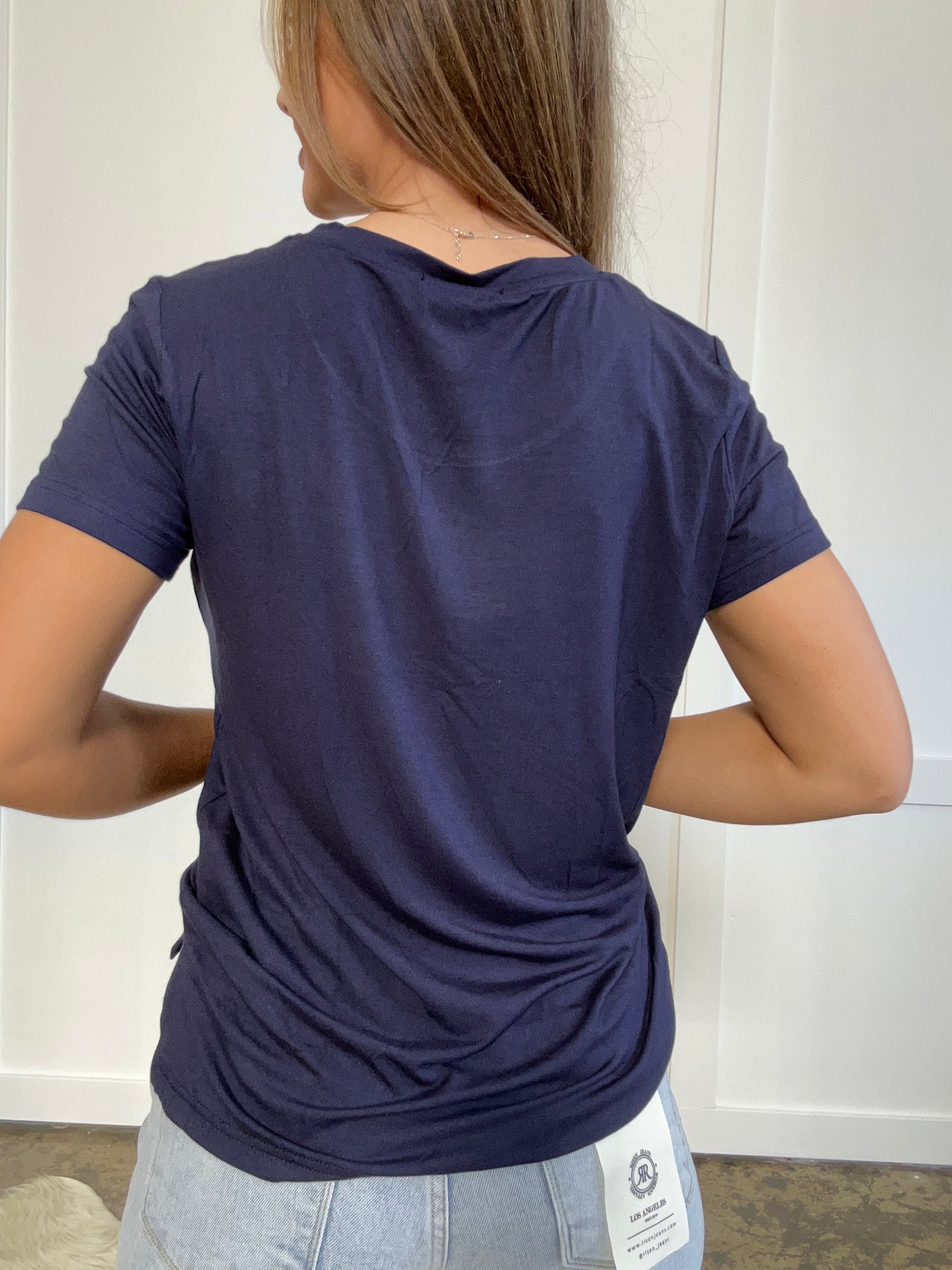 Buy our "Renee Round Neck Short Sleeve T-Shirt" online – Willow Boutique Clothing. Shop stylish Renee Round Neck Short Sleeve T-Shirt today.