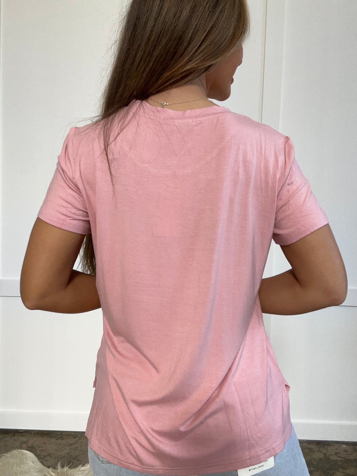 Buy our "Renee Round Neck Short Sleeve T-Shirt" online – Willow Boutique Clothing. Shop stylish Renee Round Neck Short Sleeve T-Shirt today.