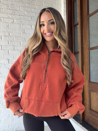 Nessa Quarter Zip Pullover Jacket