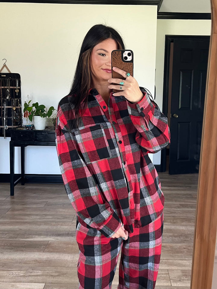 PREORDER: Jolly Times Plaid Pajama Set