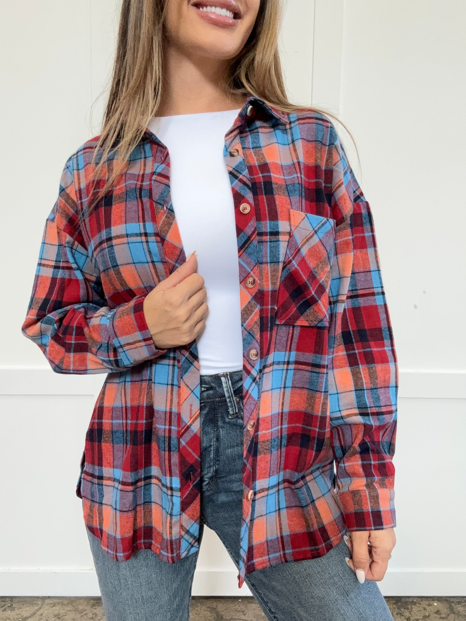 Buy our "PREORDER: Crisp Twilight Plaid Collared Neck Long Sleeve Shirt" online – Willow Boutique Clothing. Shop stylish PREORDER: Crisp Twilight Plaid Collared Neck Long Sleeve Shirt today.