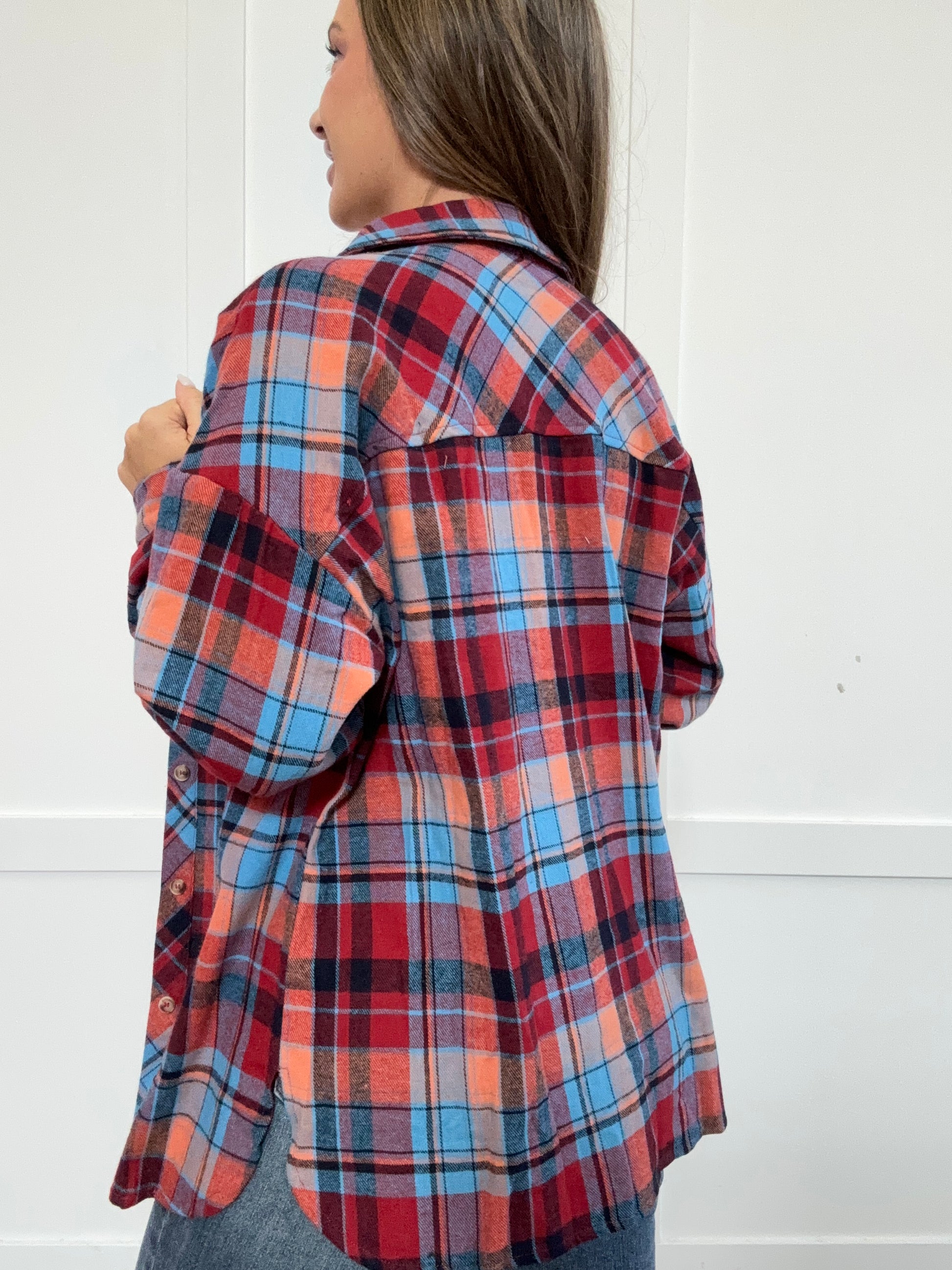 Buy our "PREORDER: Crisp Twilight Plaid Collared Neck Long Sleeve Shirt" online – Willow Boutique Clothing. Shop stylish PREORDER: Crisp Twilight Plaid Collared Neck Long Sleeve Shirt today.