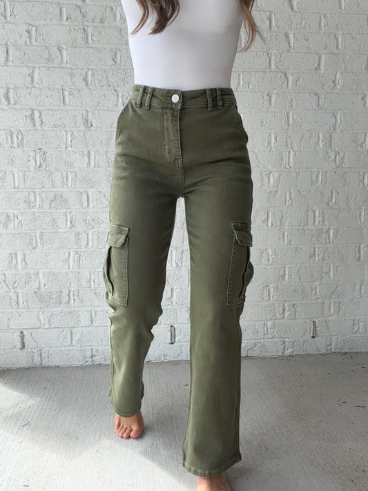 Finley High Rise Cargo Pants