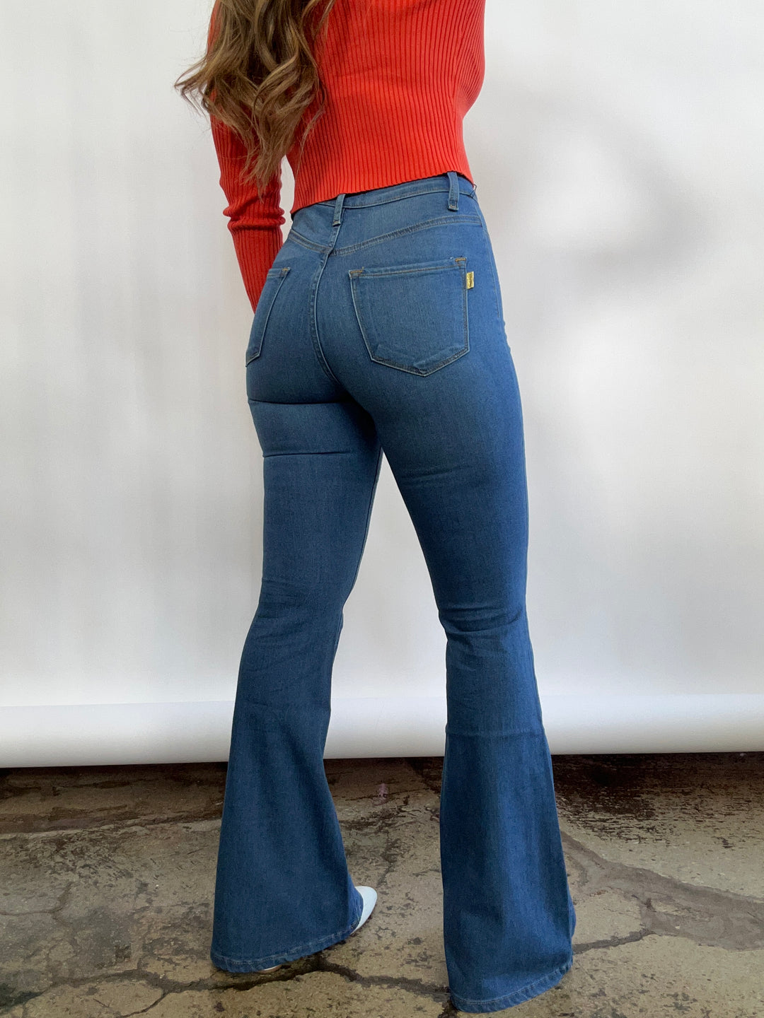 Donna High Waisted Flare Jeans