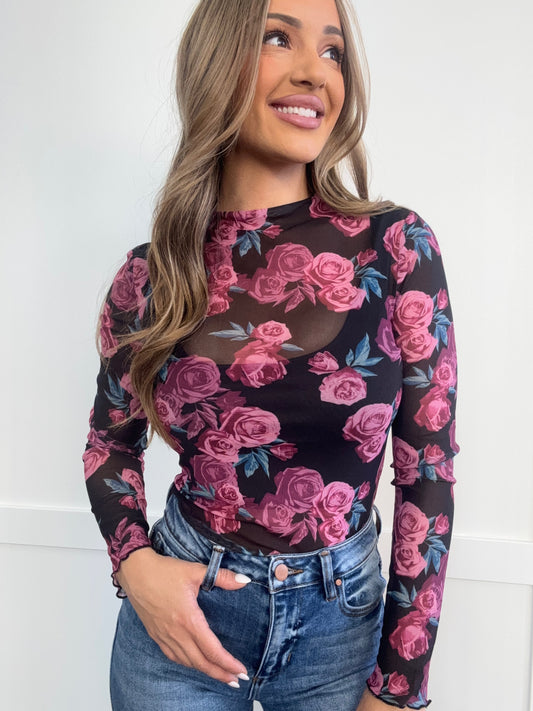Buy our "PREORDER: Genevieve Floral Mock Neck Long Sleeve Top" online – Willow Boutique Clothing. Shop stylish PREORDER: Genevieve Floral Mock Neck Long Sleeve Top today.