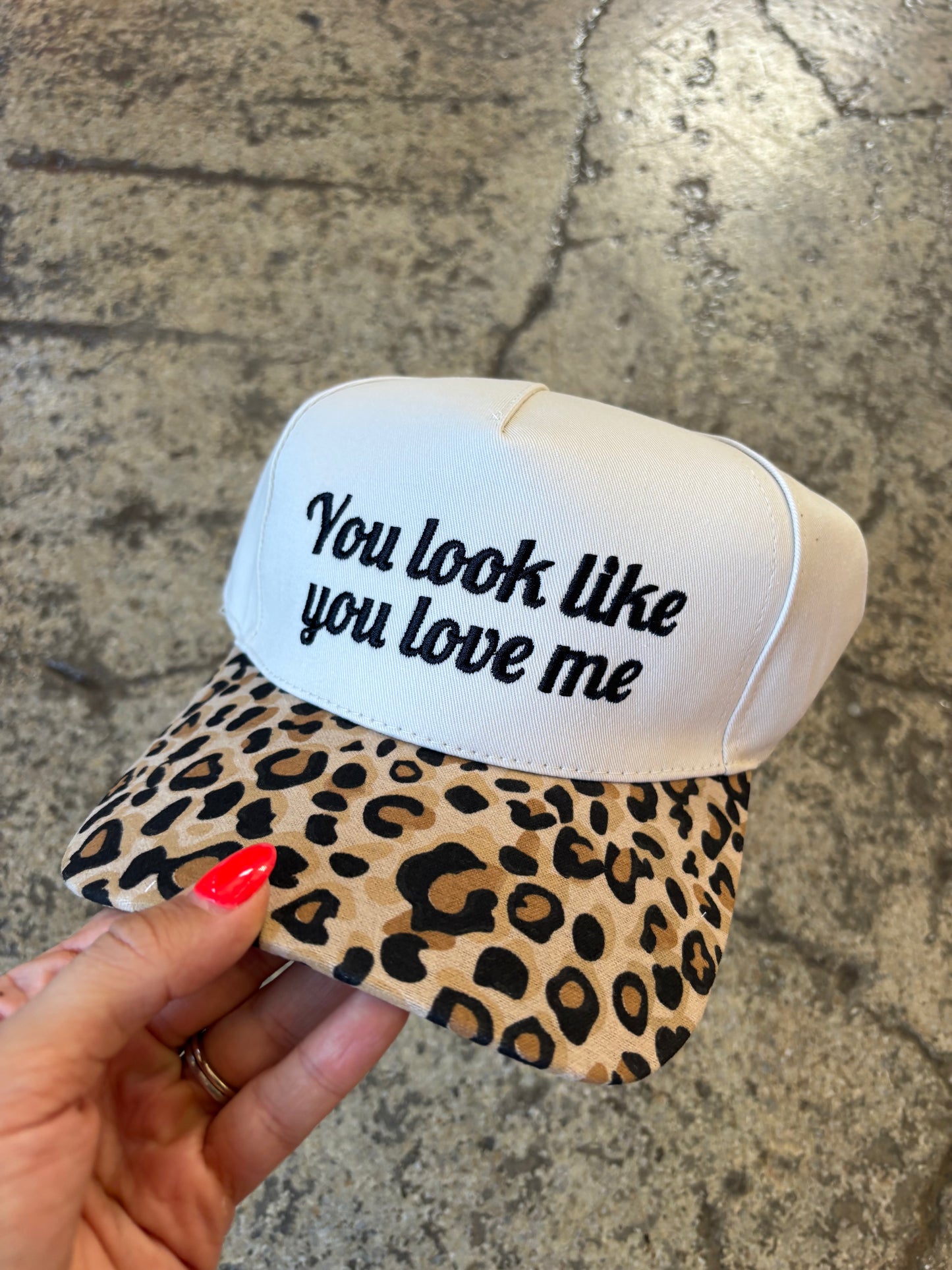 "You Look Like You Love Me" Two-Toned Canvas Cotton Cap