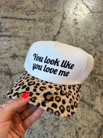 "You Look Like You Love Me" Two-Toned Canvas Cotton Cap