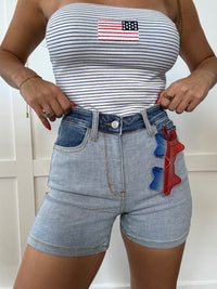 Born in the USA Judy Blue Denim Shorts