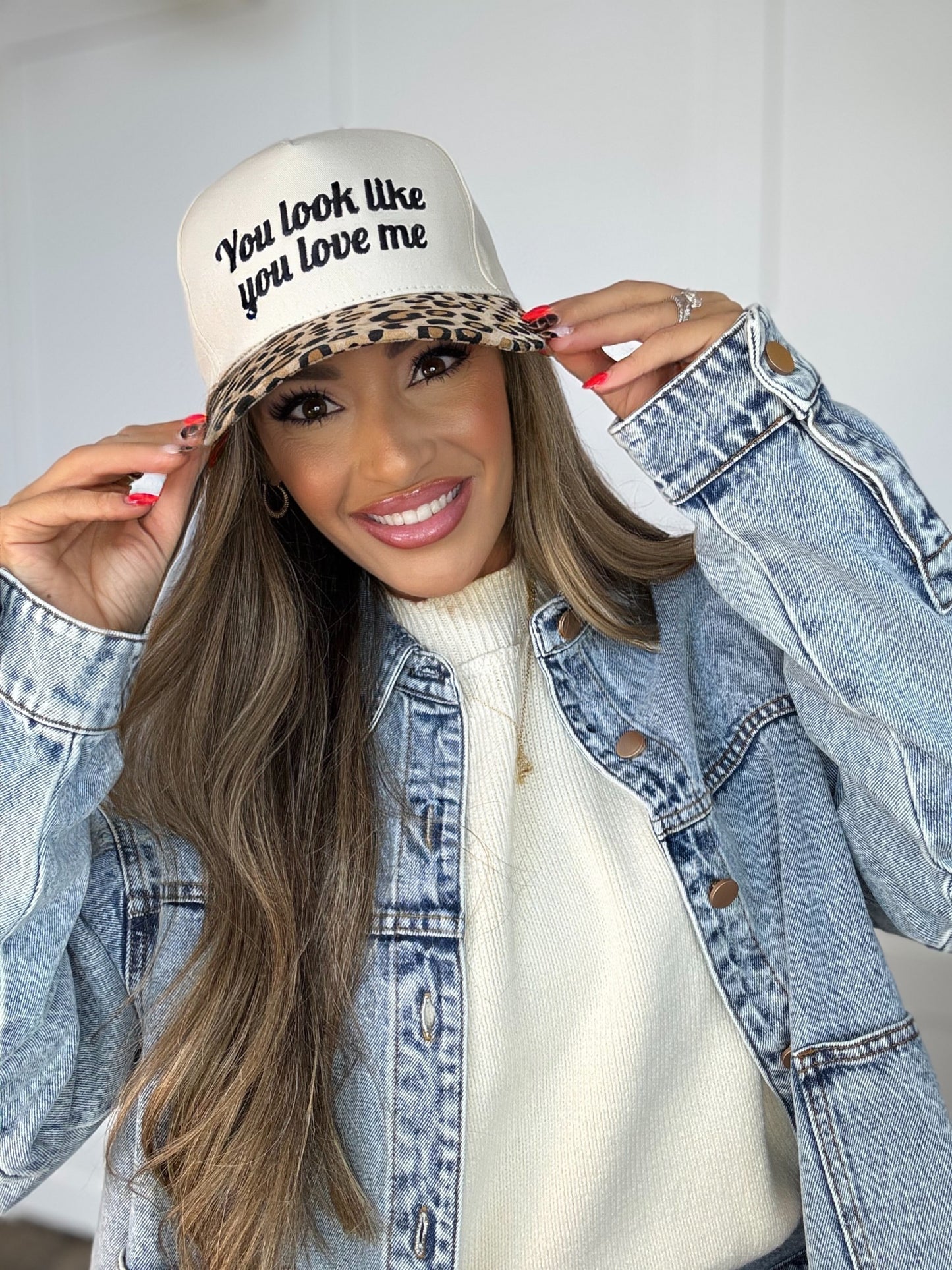 "You Look Like You Love Me" Two-Toned Canvas Cotton Cap