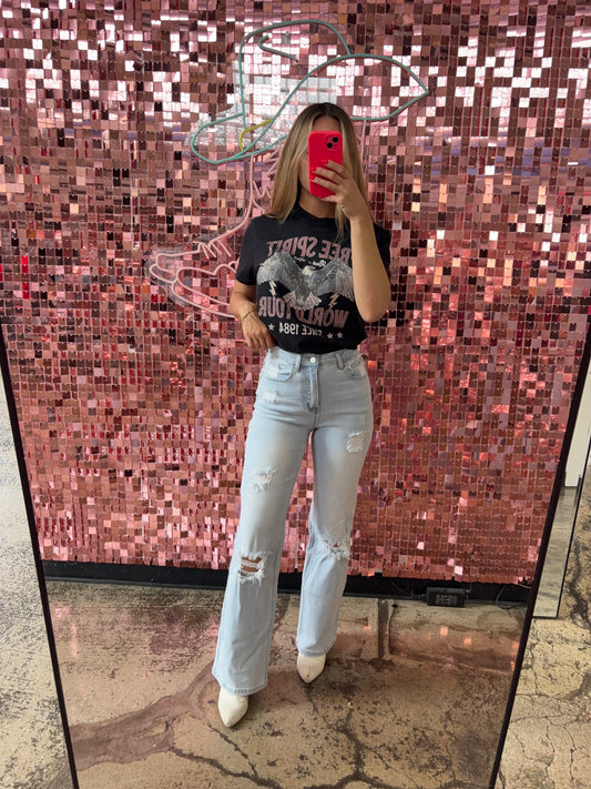 Amber 90s Vintage Boyfriend Jeans Light Wash