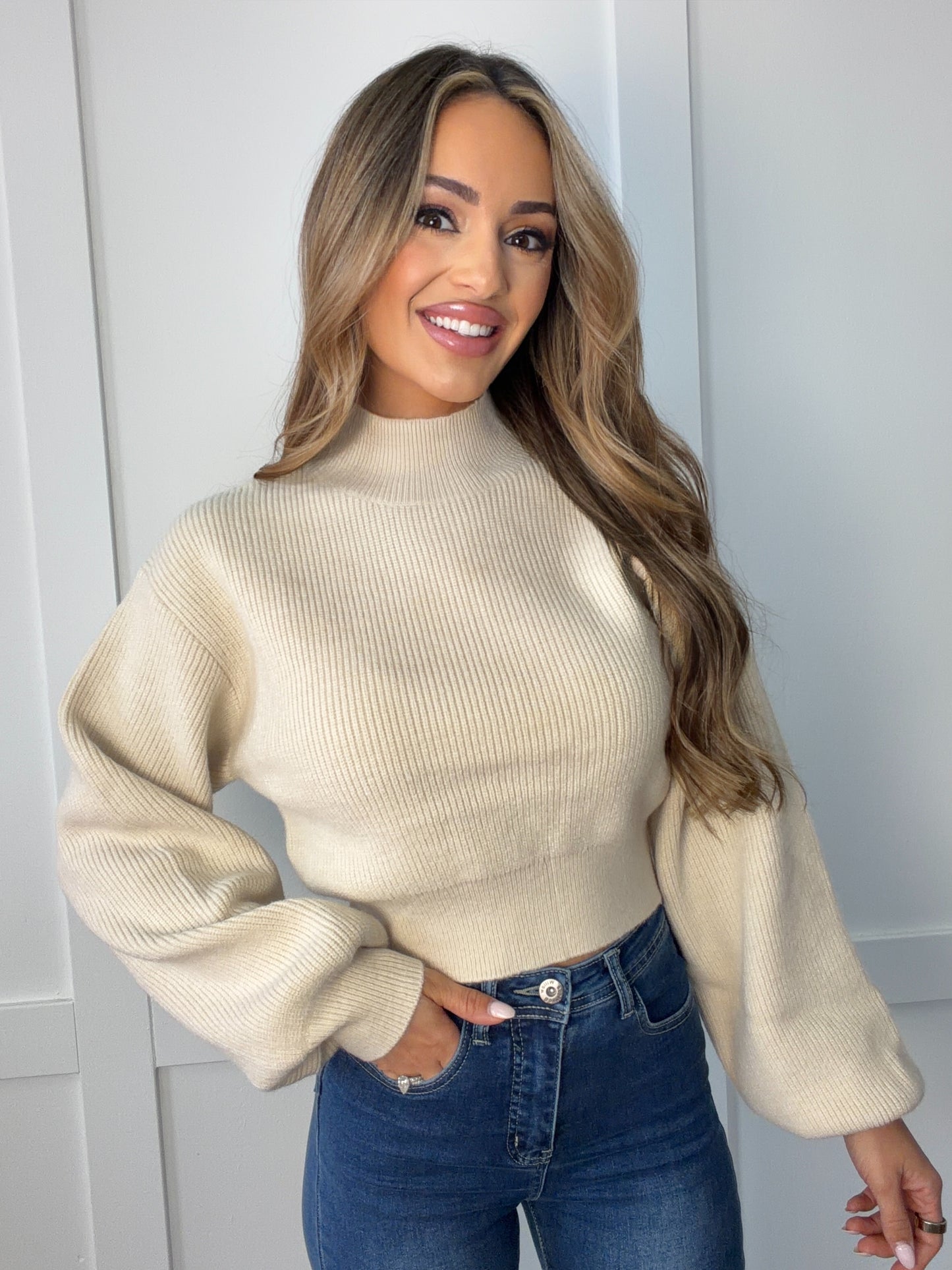 Haven Cropped Knit Sweater