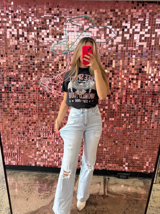 Amber 90s Vintage Boyfriend Jeans Light Wash