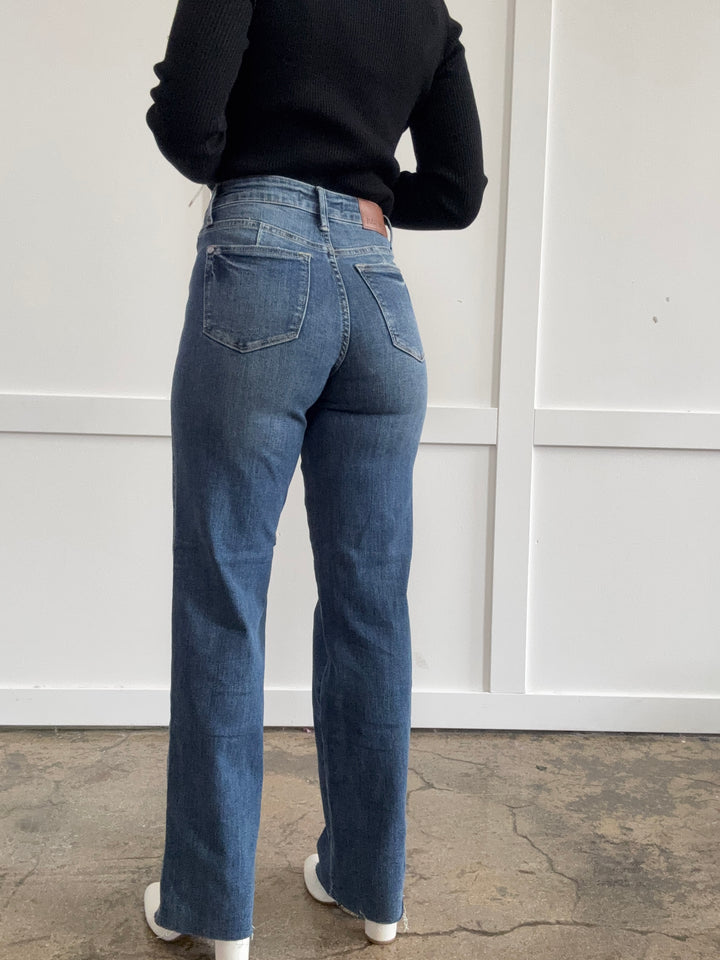 Kelsey Judy Blue Straight Leg Jeans