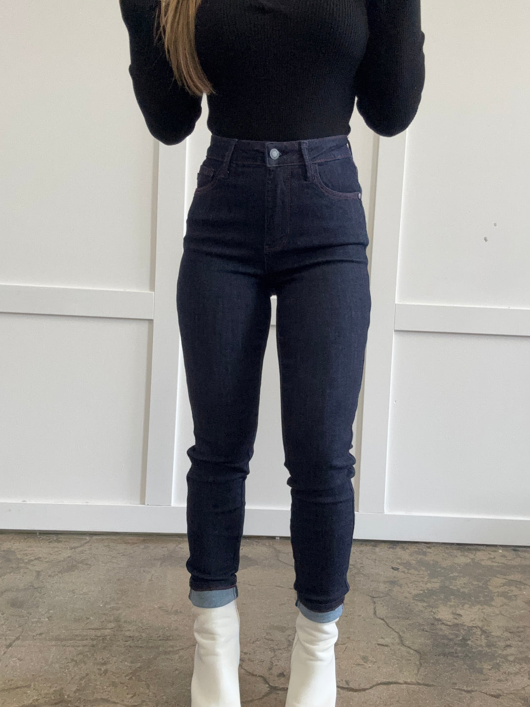 Judy Blue Heart Pocket Skinny Jeans