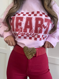 Be Mine Metal Heart Belt