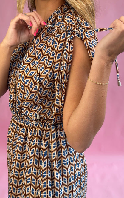 Reckless Love Patterned Jumpsuit