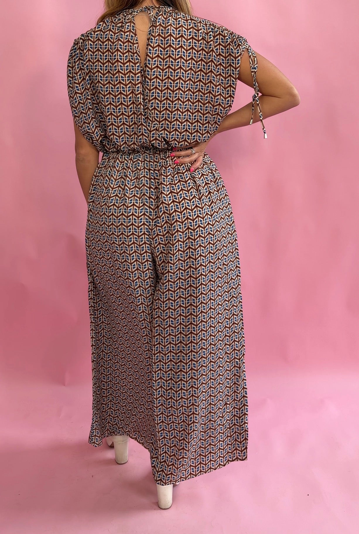 Reckless Love Patterned Jumpsuit