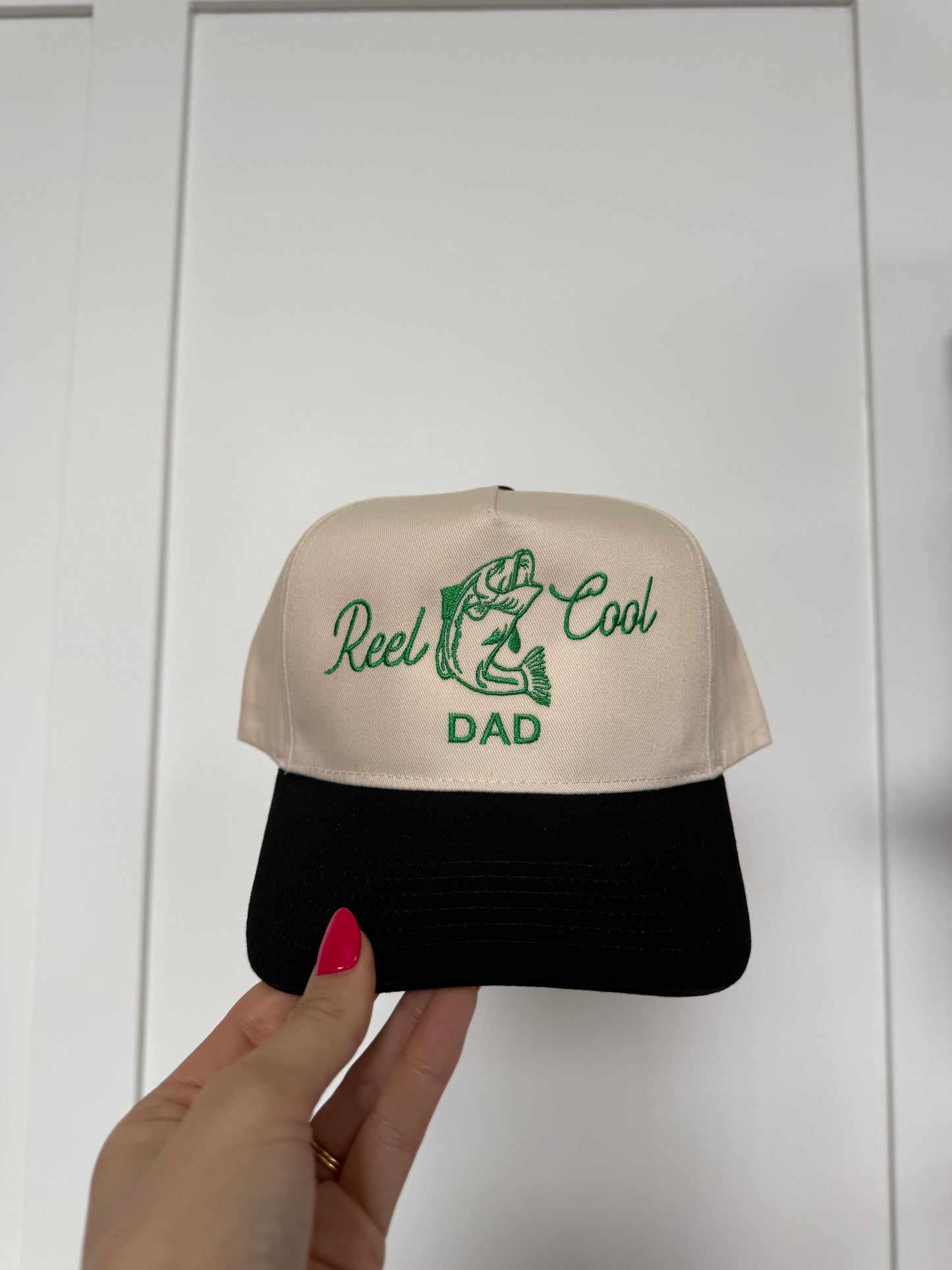 Reel Cool Dad Embroidered Trucker Hat