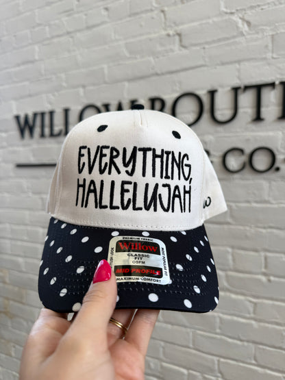 Everything, Hallelujah Black Polka-Dot Trucker Hat