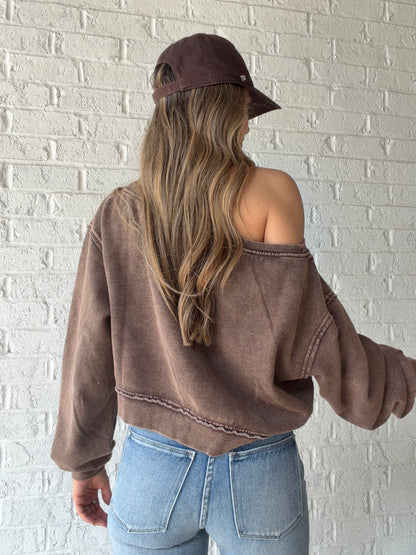 Isabelle Off The Shoulder Sweatshirt