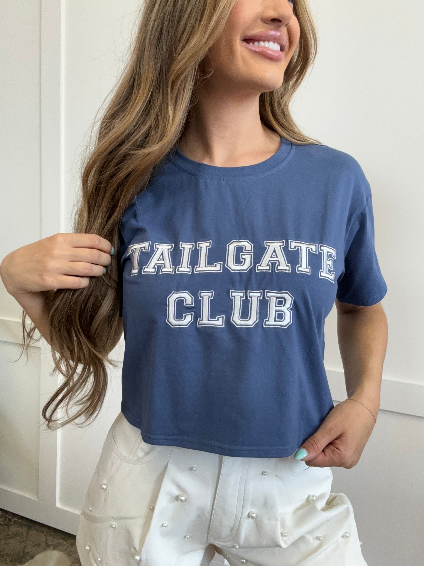 Buy our "Tailgate Club Tee" online – Willow Boutique Clothing. Shop stylish Tailgate Club Tee today.