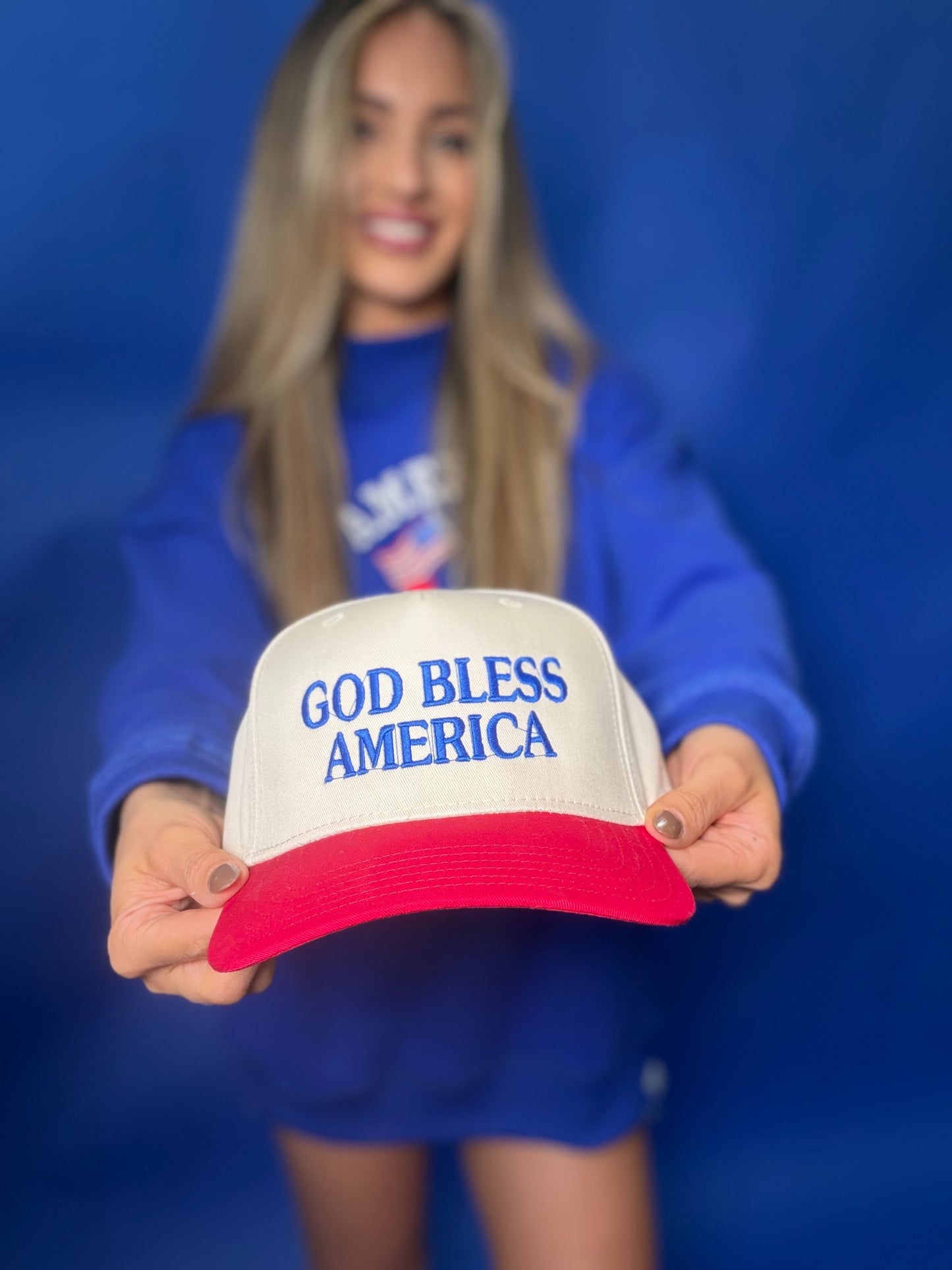 God Bless America Trucker Hat