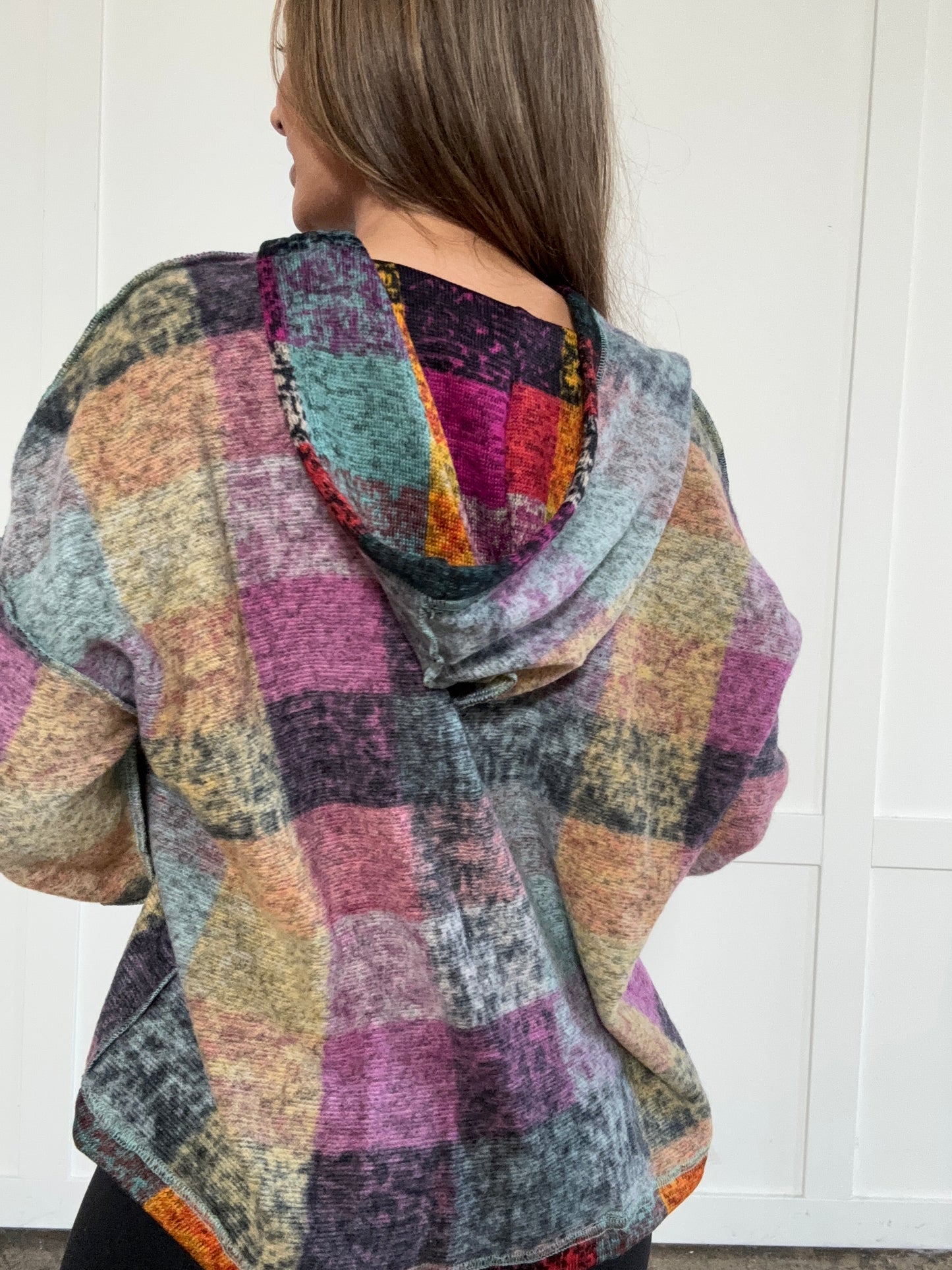 PREORDER: Colorful Connections Plaid Hoodie