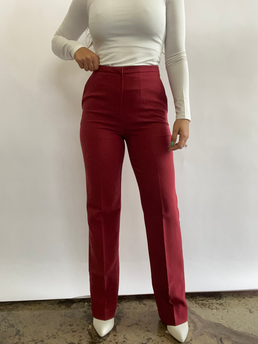 Gina Formal Long Pants - Red