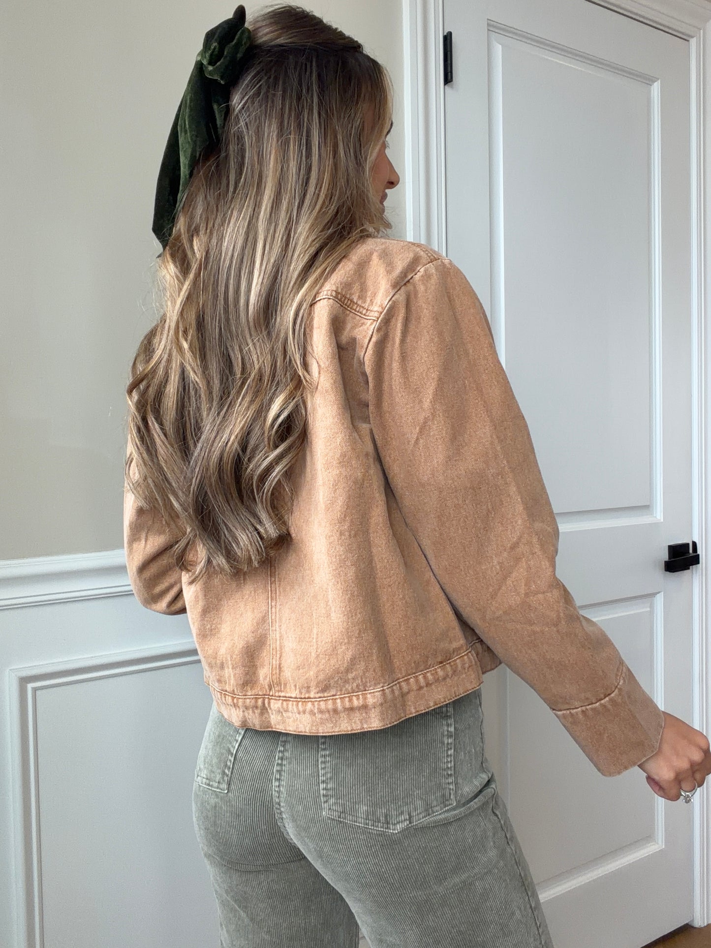 Acorn Corduroy-Collar Cavas Jacket