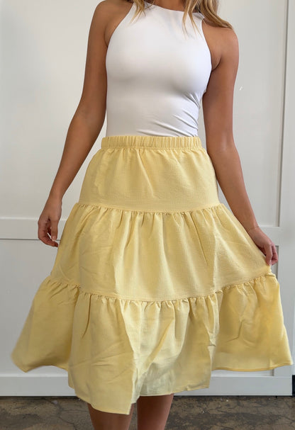 Holly Tiered Midi Skirt