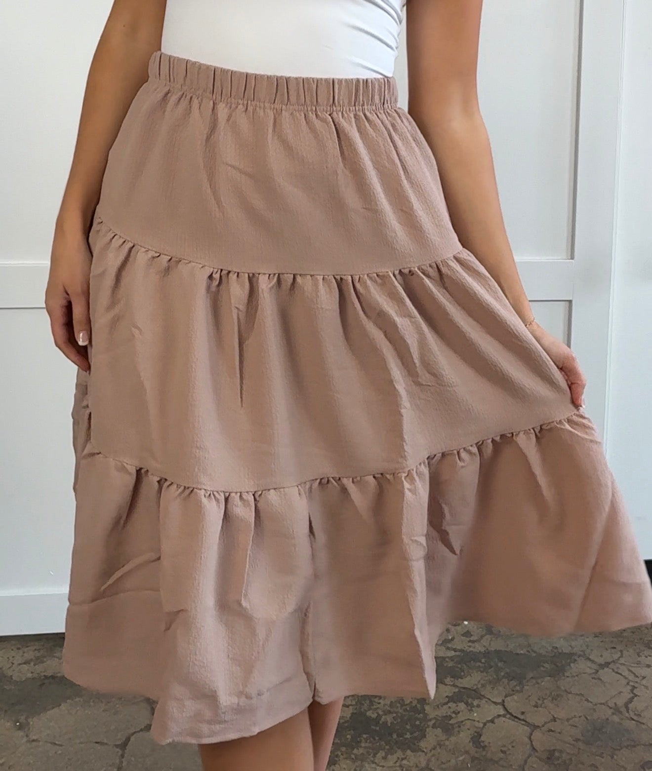 Holly Tiered Midi Skirt