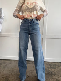 Ashtyn Judy Blue Wide Leg Jeans