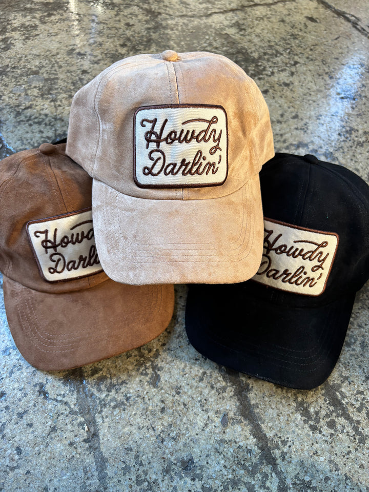 Howdy Darlin' Suede Patch Baseball Cap