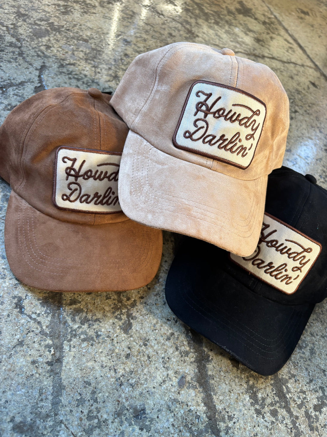 Howdy Darlin' Suede Patch Baseball Cap