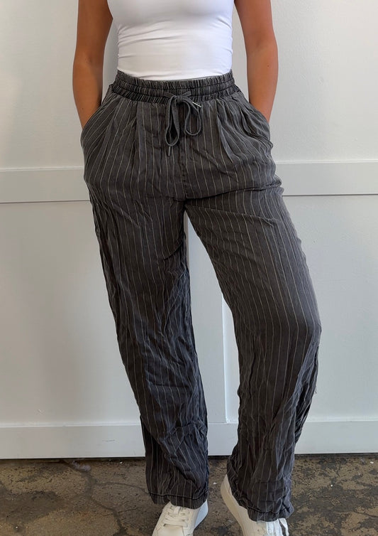 Tate Striped Straight Leg Pants