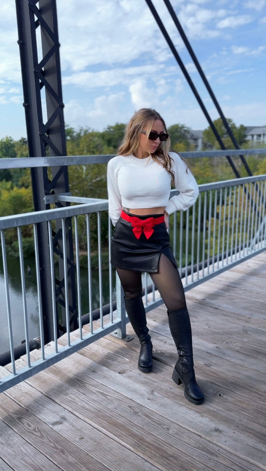 Merry & Bright Bow Belt