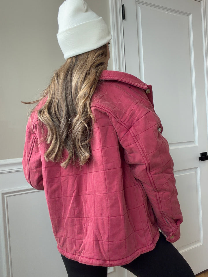 Iced Mocha Latte Long Sleeve Quilted Jacket