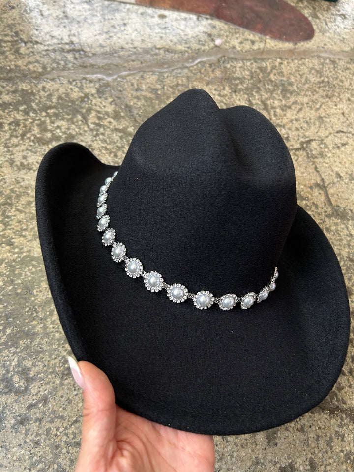 Pearl Studded Cowboy Hat