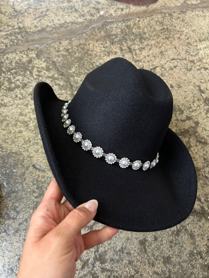 Pearl Studded Cowboy Hat