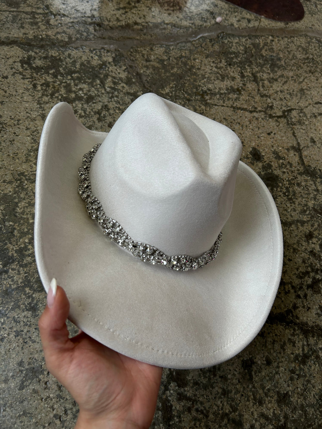 Stormy Rhinestone Chain Cowboy Hat