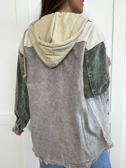 Buy our "PREORDER: Bellamy Snap Front Hooded Corduroy Shacket" online – Willow Boutique Clothing. Shop stylish PREORDER: Bellamy Snap Front Hooded Corduroy Shacket today.