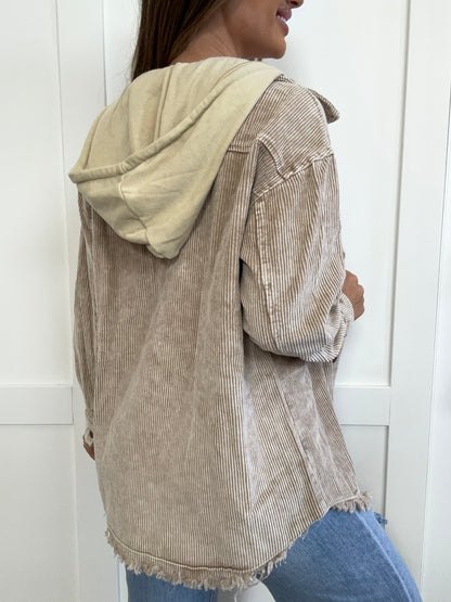 Buy our "PREORDER: Bellamy Snap Front Hooded Corduroy Shacket" online – Willow Boutique Clothing. Shop stylish PREORDER: Bellamy Snap Front Hooded Corduroy Shacket today.