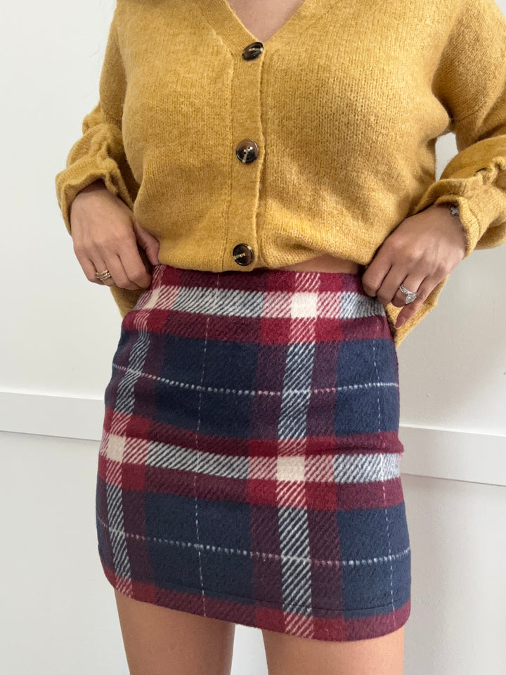 Britton Plaid Mini Skirt