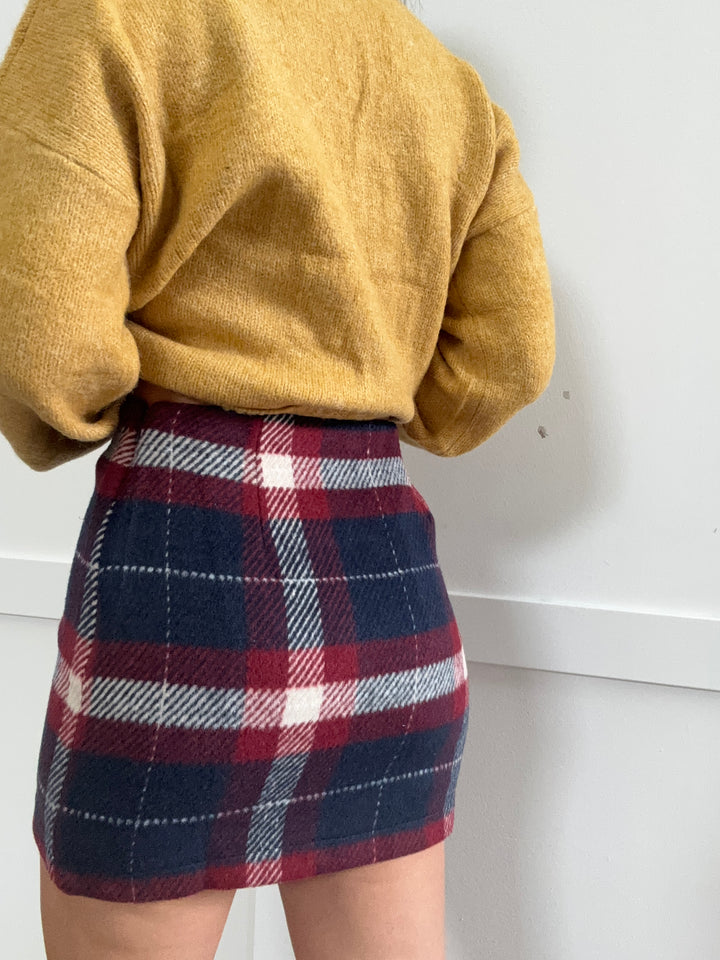 Britton Plaid Mini Skirt