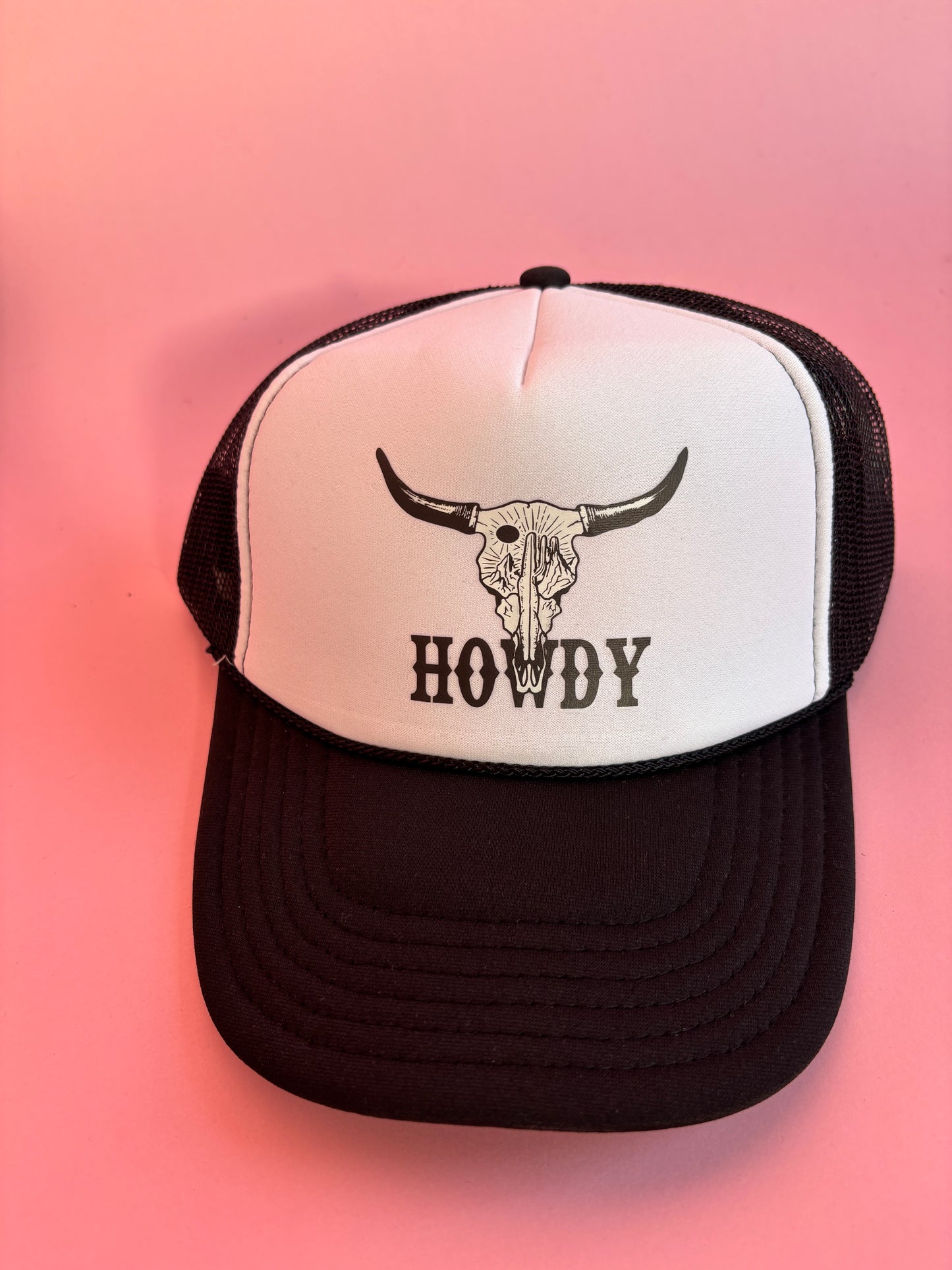 Howdy BullSkull Foam Trucker Hat