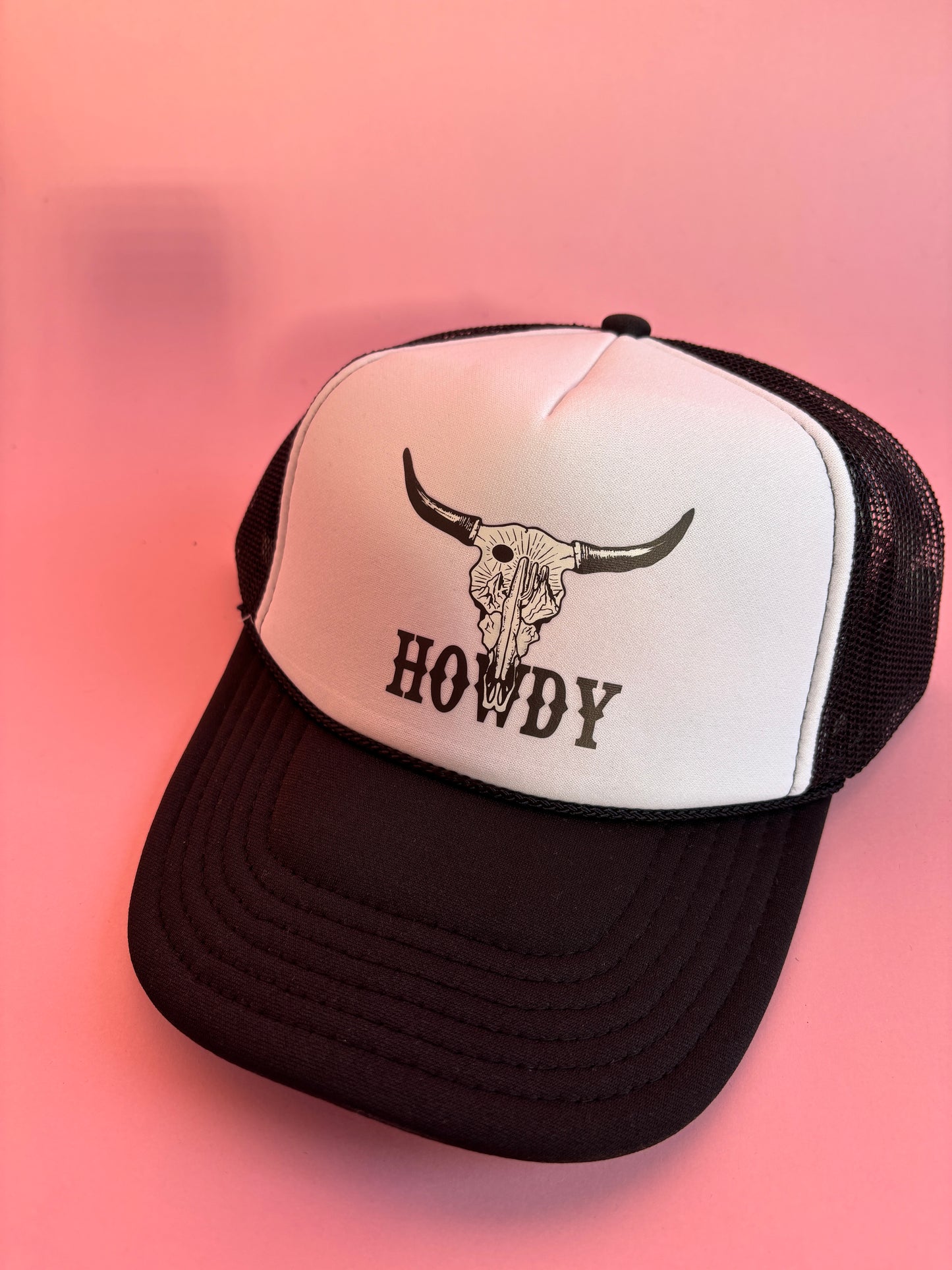 Howdy BullSkull Foam Trucker Hat